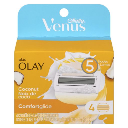 Picture of GILLETTE VENUS COMFORT GLIDE WITH OLAY COCONUT CARTRIDGES - BASE 4S
