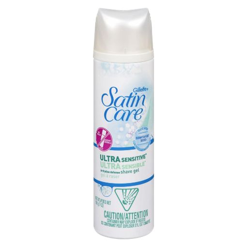 Picture of GILLETTE SATIN CARE ULTRA SHAVE GEL - SENSITIVE 198GR                      