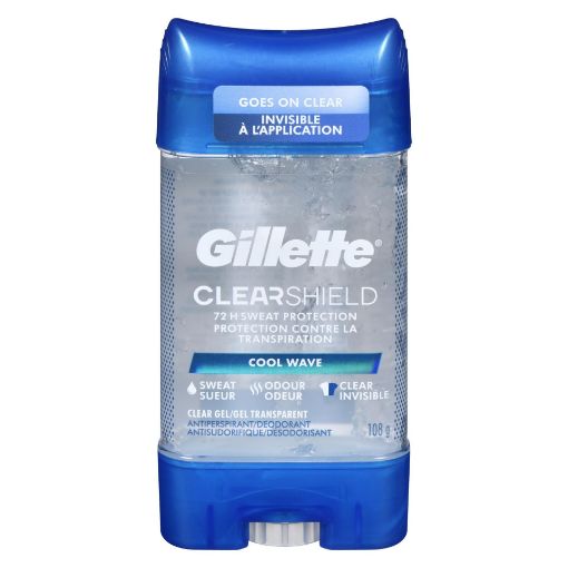 Picture of GILLETTE CLEAR GEL ANTIPERSPIRANT DEODORANT - COOL WAVE 108GR              