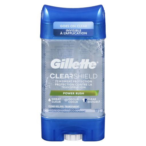 Picture of GILLETTE CLEAR GEL ANTIPERSPIRANT DEODORANT - POWER RUSH 108GR             