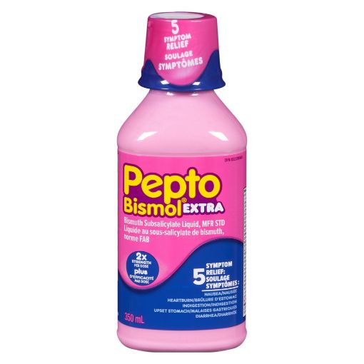 Picture of PEPTO BISMOL EXTRA STRENGTH 350ML                                          