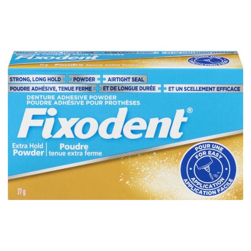 Picture of FIXODENT DENTURE ADHESIVE POWDER - EXTRA HOLD 77GR                         