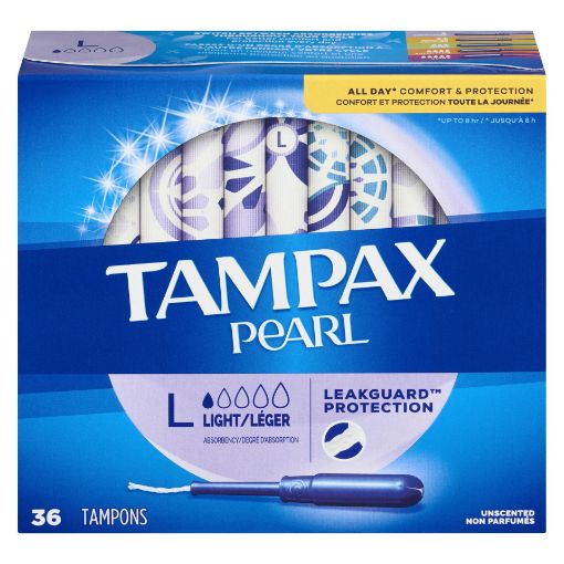 Picture of TAMPAX PEARL TAMPONS - LIGHT 36S