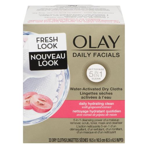 Picture of OLAY DAILY FACIALS CLOTHS - DAILY HYDRATING CLEAN - REFILL 33S             