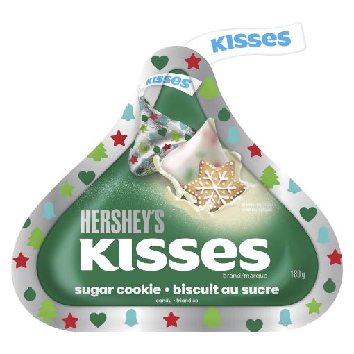 Picture of HERSHEY KISSES SUGAR COOKIE POUCH 180GR                                    