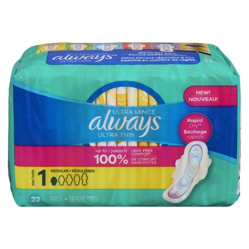 Picture of ALWAYS ULTRA THIN PADS - SIZE 1 REGULAR 22S