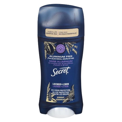 Picture of SECRET DEODORANT - ESSENTIAL OIL - LAVENDER+LEMON 73GR                     