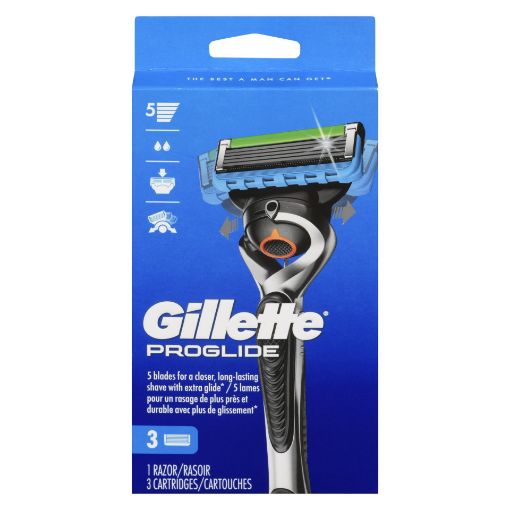 Picture of GILLETTE PROGLIDE MANUAL RAZOR 3S                                          