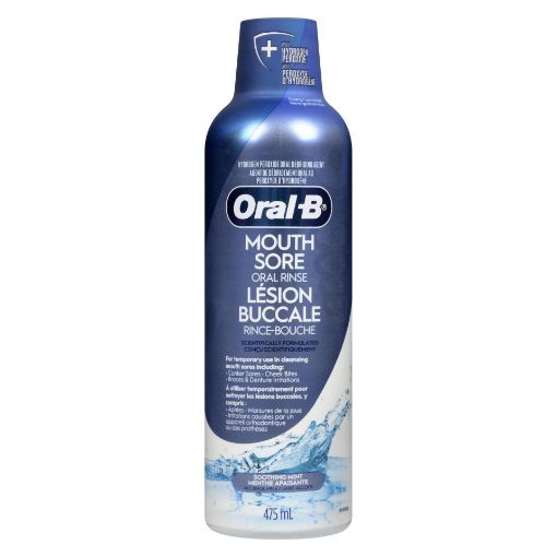 Picture of ORAL-B MOUTH SORE SPECIAL CARE ORAL RINSE - SOOTHING MINT 475ML