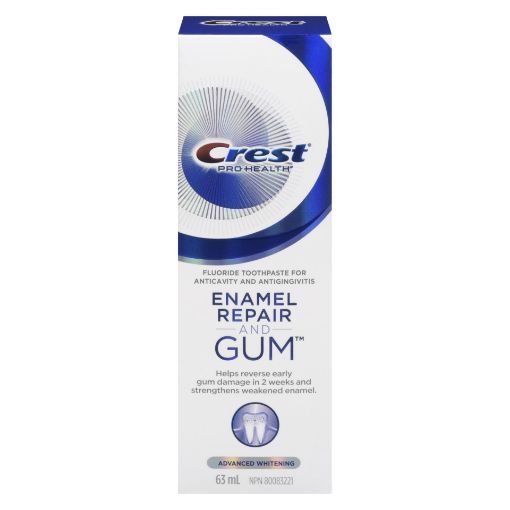 Picture of CREST PRO-HEALTH GUM and ENAMEL REPAIR TOOTHPASTE - ADVANCED WHITENING 63ML