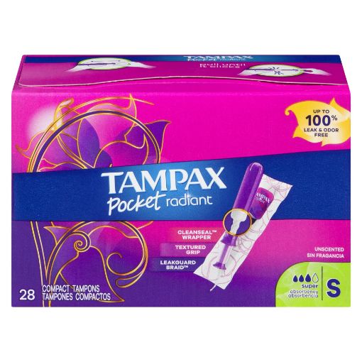 Picture of TAMPAX COMPACT TAMPONS - SUPER 28S