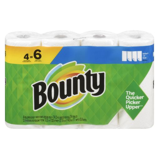 Picture of BOUNTY 6PK OF 4 SINGLE PLUS SELECT A SIZE WHITE 74S