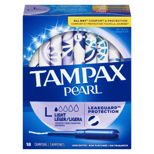 Picture of TAMPAX PEARL TAMPONS - LIGHT 18S
