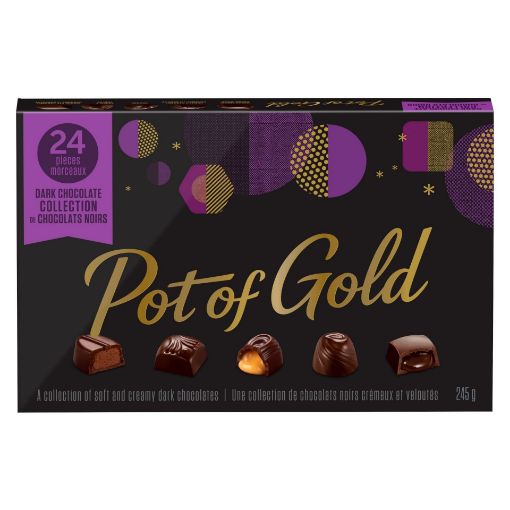 Picture of POT OF GOLD DARK CHOCOLATE COLLECTION - BOXED 245GR