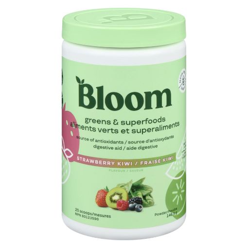 Picture of BLOOM GREENS and SUPERFOODS - STRAWBERRY KIWI 146.5GR