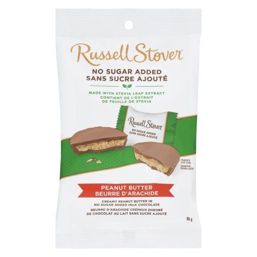 Picture of RUSSELL STOVER PEANUT BUTTER CUPS - NO SUGAR ADDED 85GR