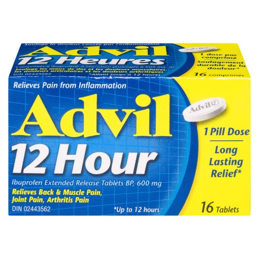 Picture of ADVIL 12 HOUR IBUPROFEN 16S