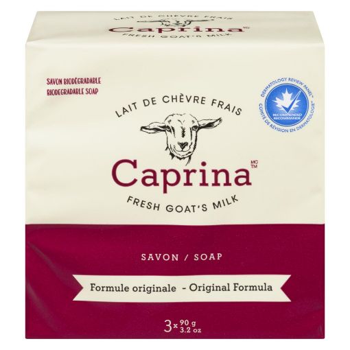 Picture of CAPRINA GOATS MILK BAR SOAP - ORIGINAL 3X90GR                              