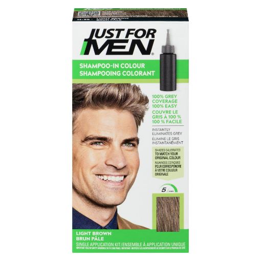 Picture of JUST FOR MEN SHAMPOO-IN COLOUR - LIGHT BROWN H-25                          