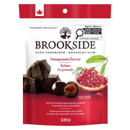 Picture of BROOKSIDE DARK CHOCOLATE POMEGRANATE - POUCH 235GR