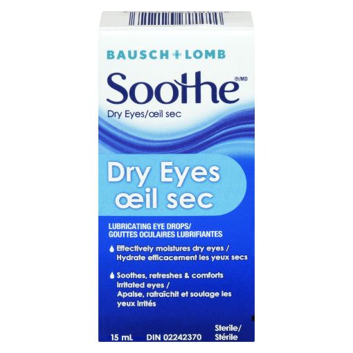 Picture of BAUSCH and LOMB SOOTHE DRY EYES LUBRICATING DROPS 15ML