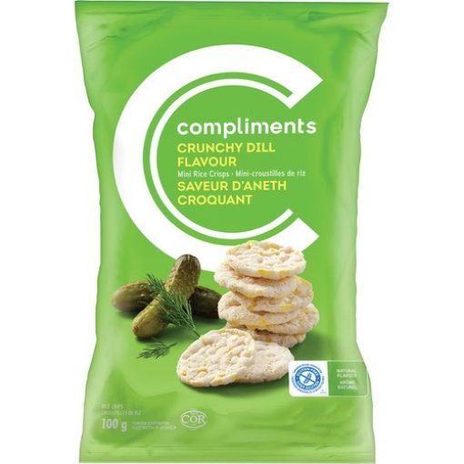 Picture of COMPLIMENTS MINI RICE CRISPS - CRUNCHY DILL 100GR