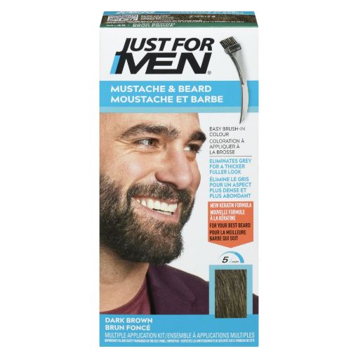 Picture of JUST FOR MEN MUSTACHE and BEARD - DARK BROWN M-45