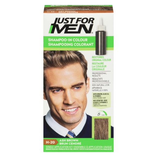 Picture of JUST FOR MEN HAIR COLOUR - ASH BROWN #20                                   