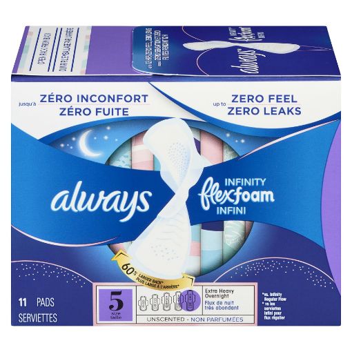 Picture of ALWAYS INFINITY FLEX FOAM NIGHT COMFORT - UNSCENTED SZ5 11S