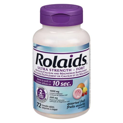 Picture of ROLAIDS ULTRA STRENGTH - FRUIT - TABLETS 72S