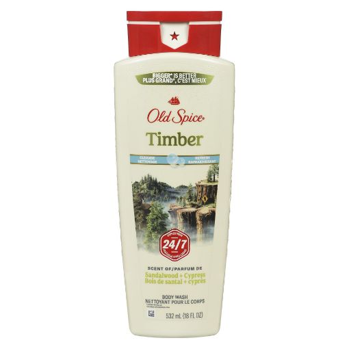 Picture of OLD SPICE MIND and BODY BODY WASH - TIMBER SCENT OF SANDALWOOD/CYPRESS 532ML