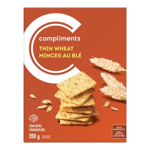Picture of COMPLIMENTS THIN CRACKERS - WHEAT 200GR
