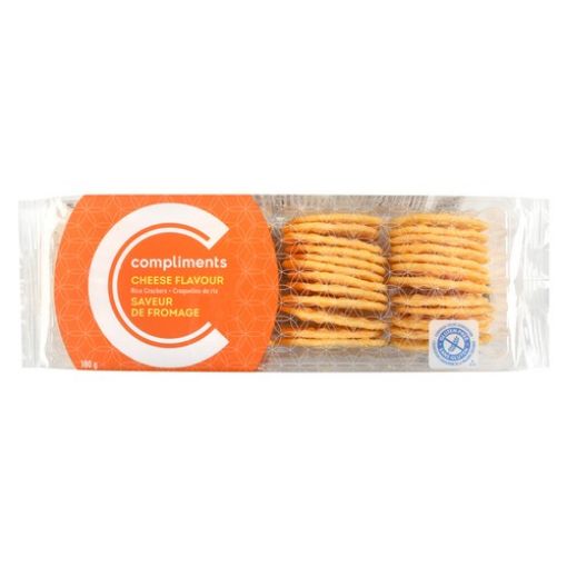Picture of COMPLIMENTS RICE CRACKERS - CHEESE 100GR