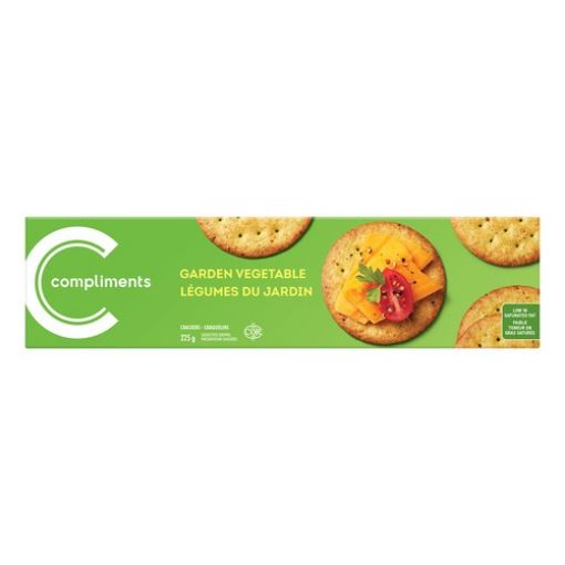 Picture of COMPLIMENTS CRACKERS - GARDEN VEGETABLE 225GR