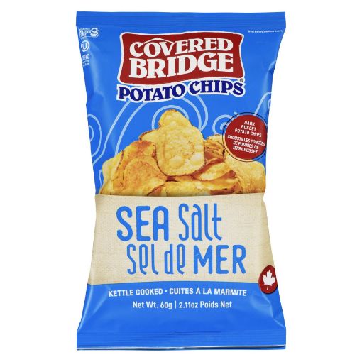 Picture of COVERED BRIDGE POTATO CHIPS - SEASALT 60GR
