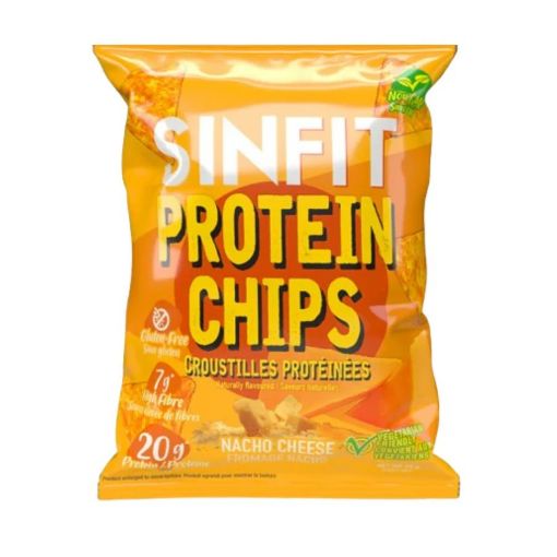 Picture of SINFIT PROTEIN CHIPS - NACHO CHEESE 48GR