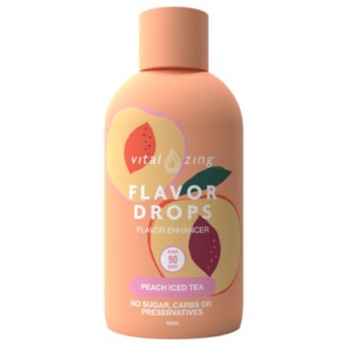 Picture of VITAL ZING FLAVOR DROPS - PEACH ICED TEA 45ML