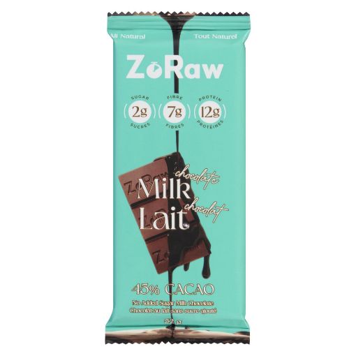 Picture of ZORAW CHOCOLATES MILK CHOCOLATE WITH PROTEIN 52GR
