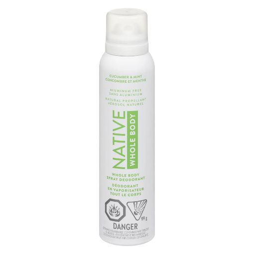 Picture of NATIVE WHOLE BODY DEODORANT - CUCUMBER and MINT - SPRAY 99GR