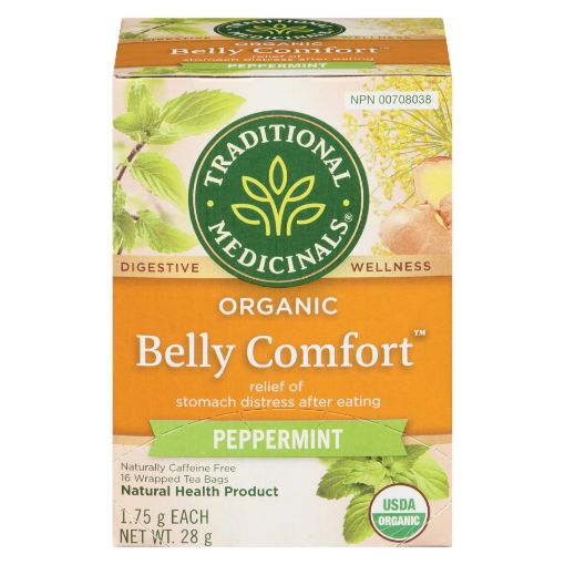 Picture of TRADITIONAL MEDICINALS BELLY COMFORT TEA - PEPPERMINT 16S