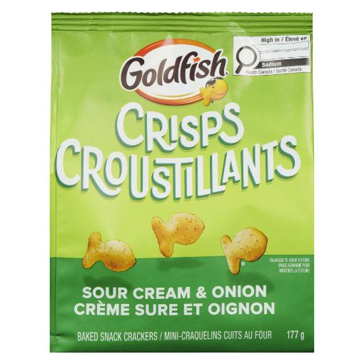 Picture of GOLDFISH CRISPS - SOUR CREAM and ONION 177GR