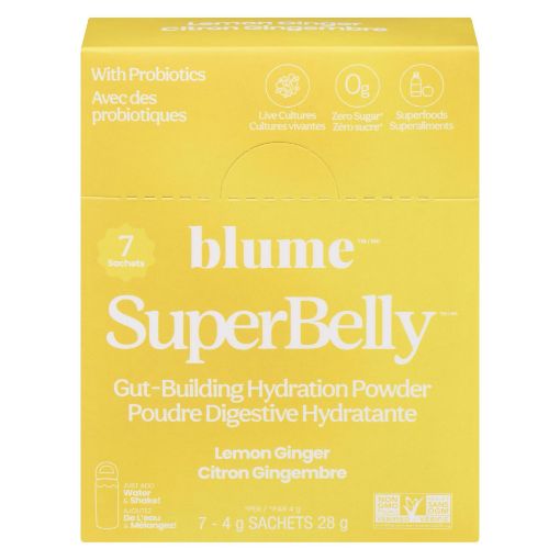 Picture of BLUME SUPERBELLY GUT BUILDING HYDRATION - LEMON GINGER 28GR 7S