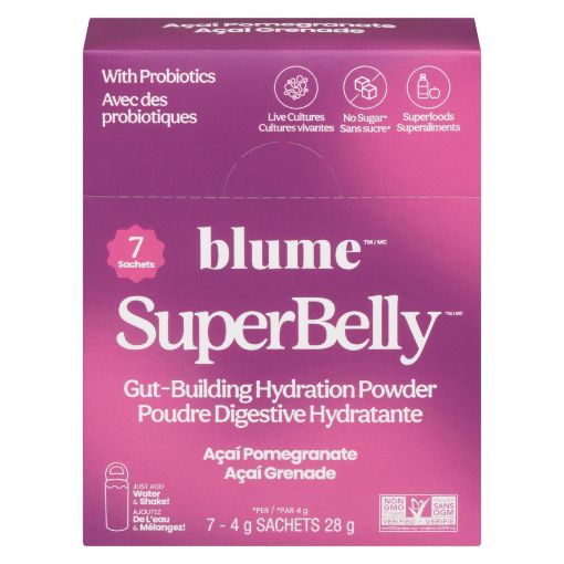 Picture of BLUME SUPERBELLY GUT BUILDING HYDRATION - ACAI PMGRNTE 28GR 7S