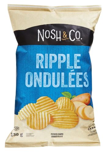 Picture of NOSH and CO POTATO CHIPS - RIPPLE 130GR