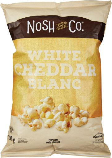 Picture of NOSH and CO POPCORN - WHITE CHEDDAR 190GR