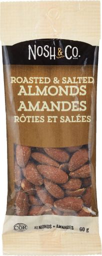 Picture of NOSH and CO ROASTED and SALTED ALMONDS 60GR