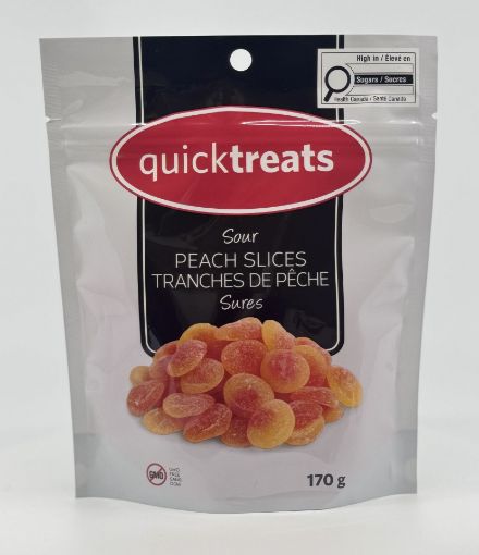 Picture of QUICKTREATS SOUR PEACH SLICES 170GR