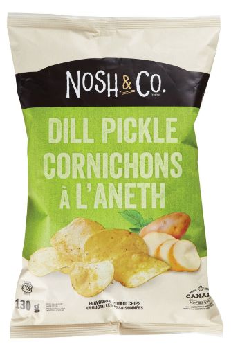 Picture of NOSH and CO POTATO CHIPS - DILL PICKLE 130GR