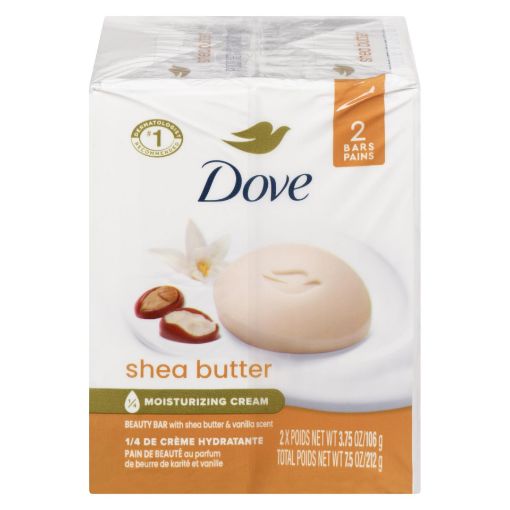 Picture of DOVE BAR SOAP - NOURISH CARE SHEA BUTTER 2X106GR                           