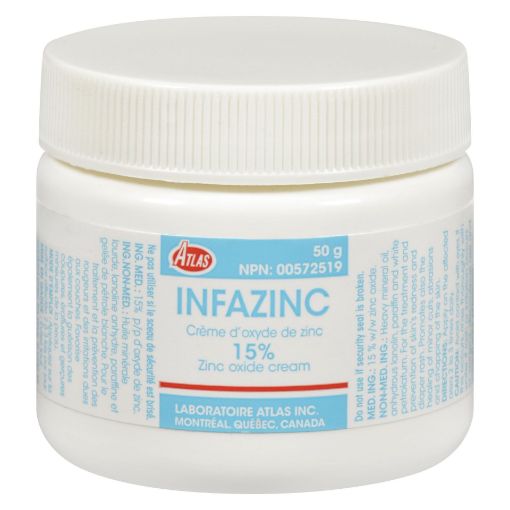 Picture of ATLAS INFAZINC 15% ZINC OXIDE CREAM 50GR